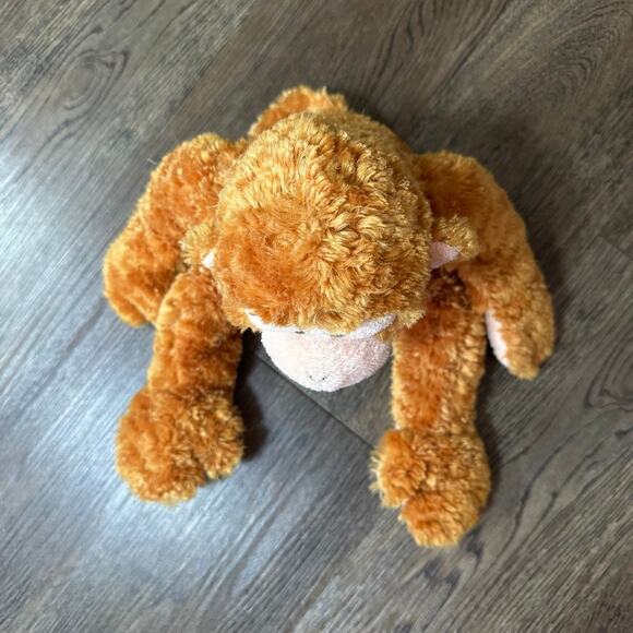 2004 Ty Beanie Buddies FUMBLES Monkey Golden Floppy Stuffed Plush 15" Tysilk Toy - Picture 2 of 12